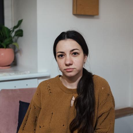 Natalia, a volunteer at Insight NGO an ActionAid partner